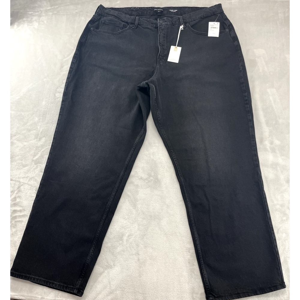 Good American Good 90's Relaxed Jean Women 18 Plus Black Baggy Denim NWT